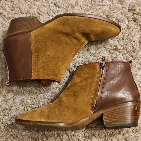 Madewell Leather & Suede Ankle Boots – Size 8.5 - Picture 2 of 11